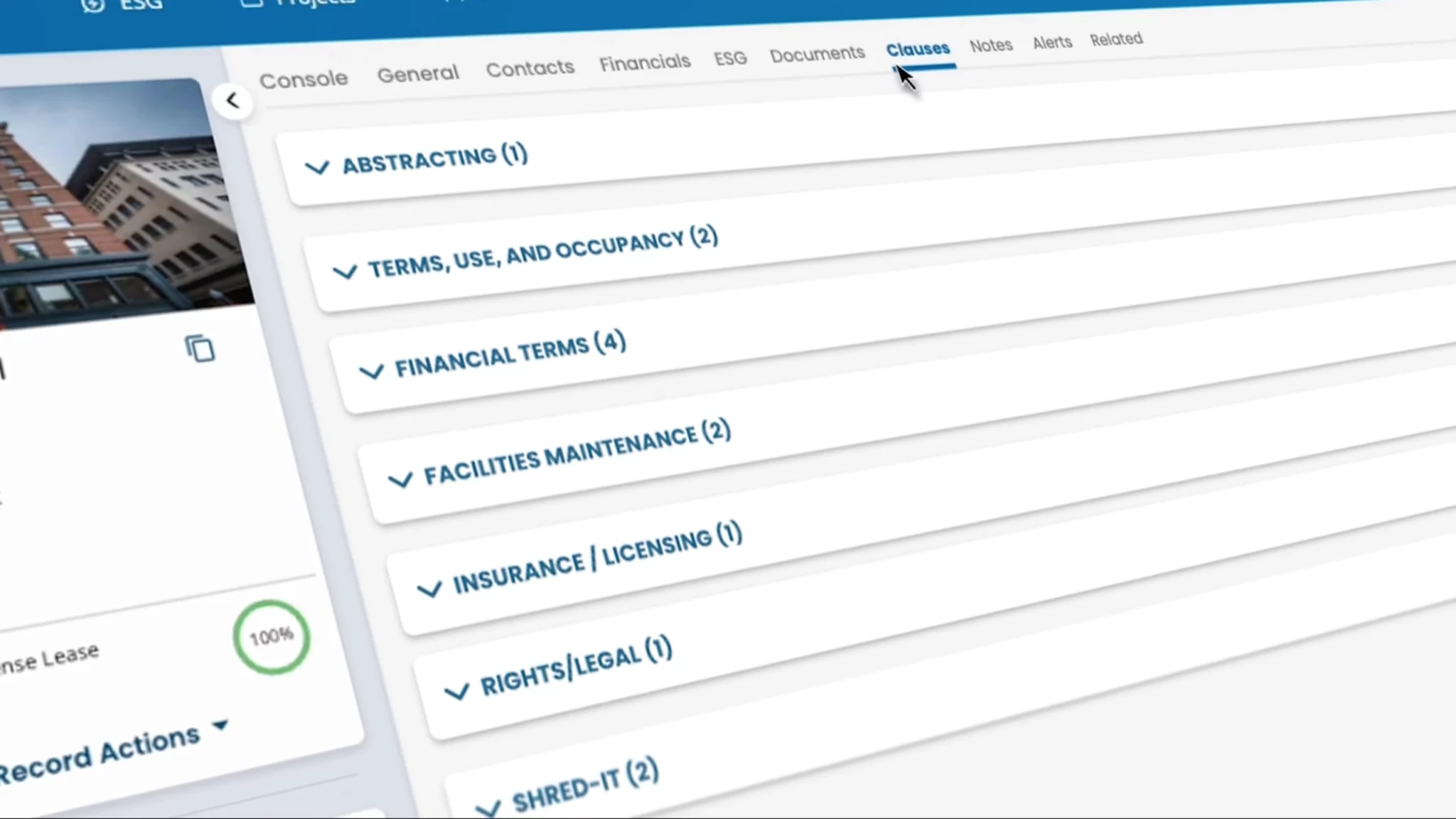 Visual Lease Demo